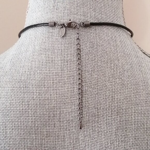 Lia Sophia "Seaside" Statement Necklace, Genuine Mother-of-Pearl - Picture 7 of 10